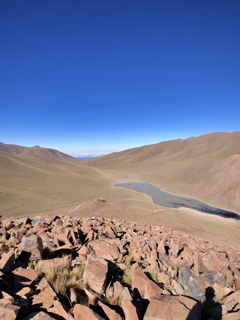 Bolivia high altitude laguna